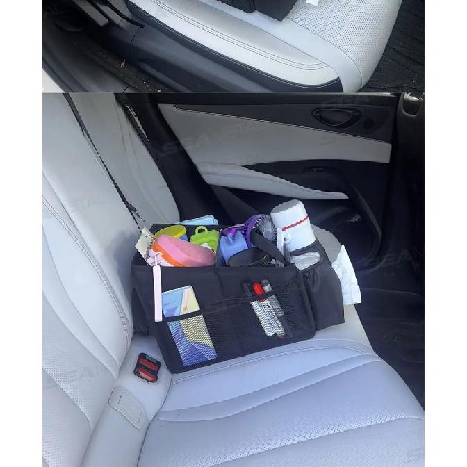 SEAMETAL Car Seat Organizer Large Capacity Rear Seat Storage Bag for Outdoor Food Drink Collector Camping Activities Accessory