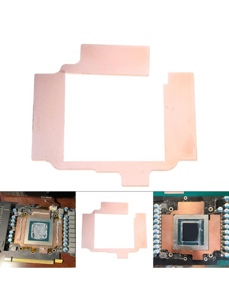 GPU M Copper Heat Sink For Diator Memory Miner 3080ti 3090 3090ti GPU 15-40 Degree Thermal Pad