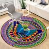 1pc Mandala ButterflyChair Carpet for Office, Indoor Non-Slip Washable Polyester Fiber Carpet, Mat For Office, Machine Washable