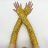 1 пара светоотражающих перчаток с пайетками, блестящие длинные перчатки, удобные дышащие перчатки для костюмированных вечеринок