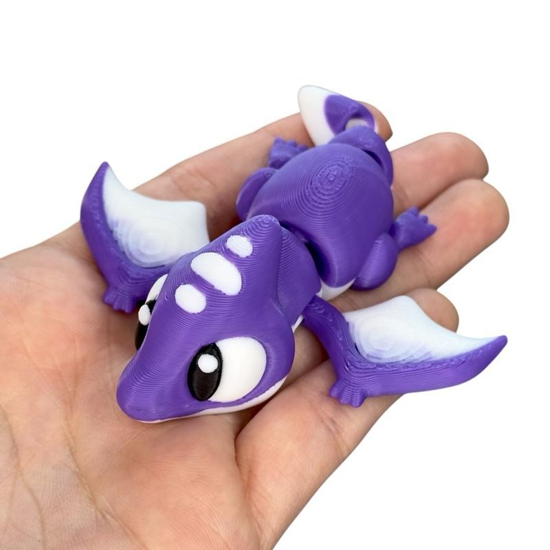 Mini Baby Animals - Cute 3D Printed Articulated Toy Figures - Collectible Figurines Decor