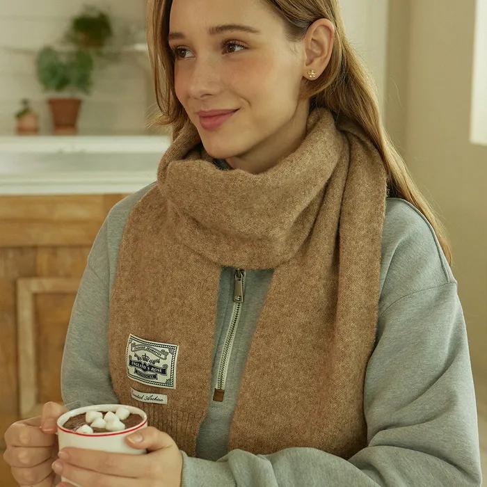 Mellow Petite Knit Muffler - Beige