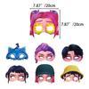 12PCS/Set Demon Hunters Party Decoration Paper Glasses Masks Po Cosplay Props Children's Happy Birthday Party Supplies
