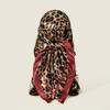90*90cm Leopard Printed Square Scarf Women Luxury Designers Scarf Fashion Dot Headband Matte Satin Silk Hair Band Handkerchief