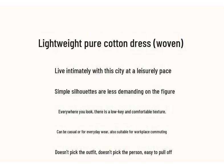 Women's Summer Cotton Lantern Sleeve Midi Dress