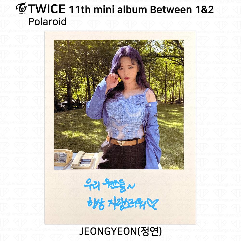Twice 11-й мини-альбом между 1 и 2 Чонён Фотокарточка Открытка Polaroid POB
