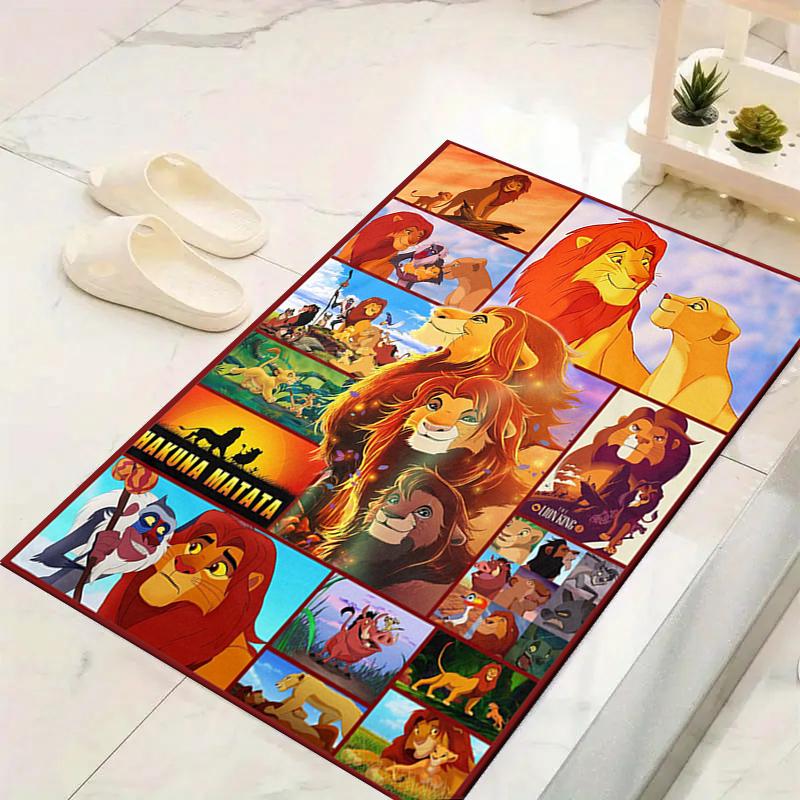 1Pc Lion Collage Rug Office Carpet Indoor Outdoor Doormat Nonslip Soft Comfortable Living Christmas Halloween Xmas Gift D924338