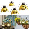 Коллекция декоративных металлических украшений для сада с шмелями