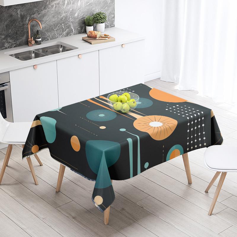 Скандинавская минималистичная геометрическая скатерть 140X200 см, машинная стирка, в стиле инс, скатерть для обеденного стола, бытовая, декоративная для гостиной