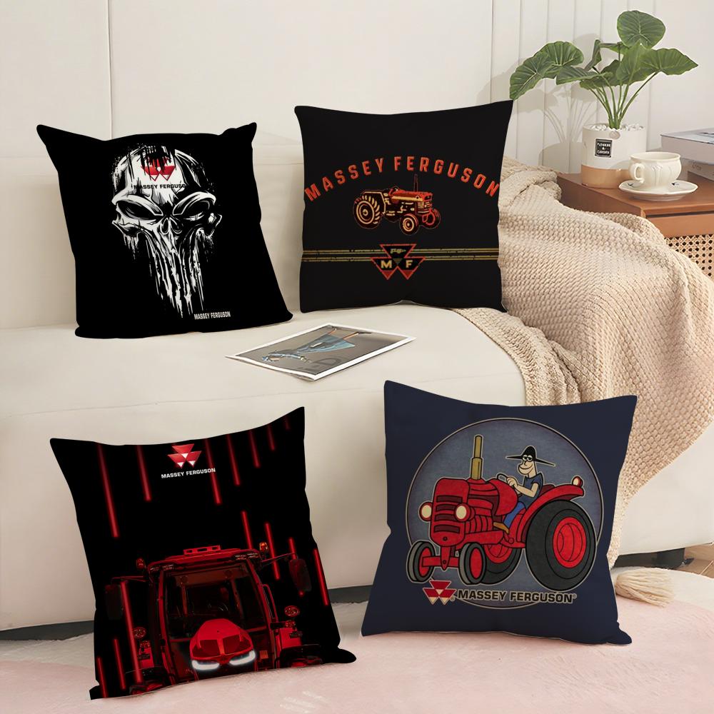 M-Massey F-Fergusons Cushion Cover Soft Short Plush Pillow Cover Smooth Cozy Texture Aesthetic Cushion Case Home Decor