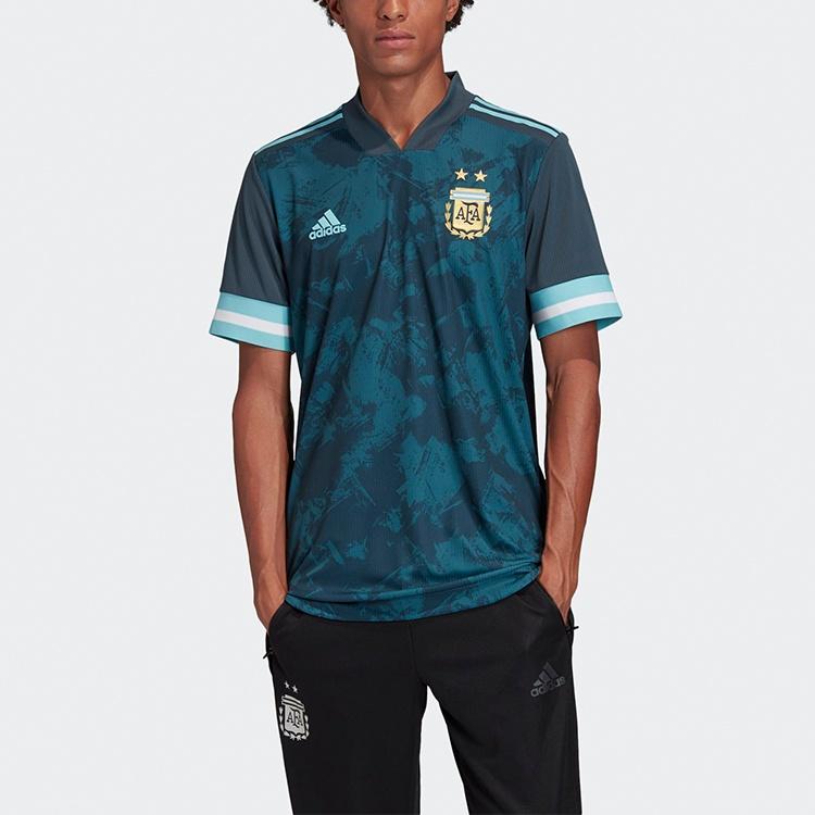 adidas AU Player Edition Argentina Away Breathable Short Sleeve Soccer/Football Jersey Asia Sizing Blue Men's FH8570