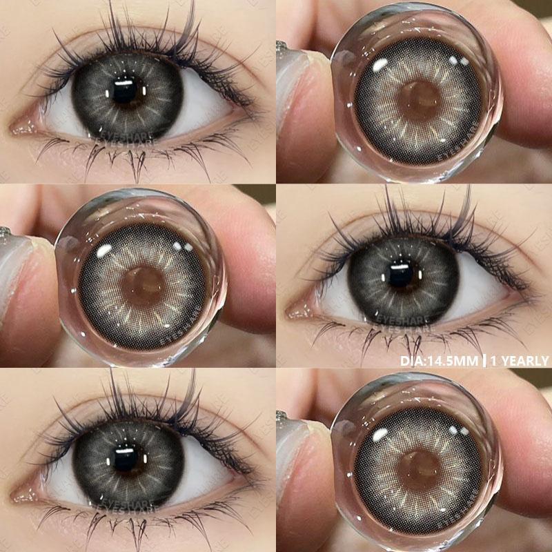 1 пара голубых контактных линз для глаз с коричневыми линзами, натуральные зеленые контактные линзы для глаз с мягкими зрачками, высококачественные линзы