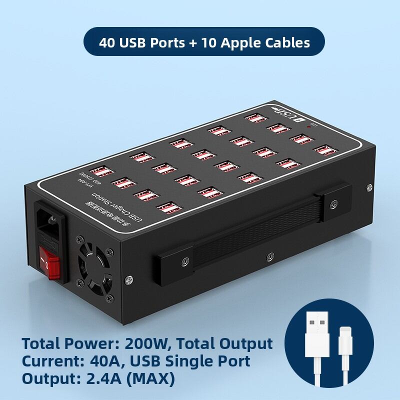 Earise | Многофункциональное USB-зарядное устройство с 15 портами