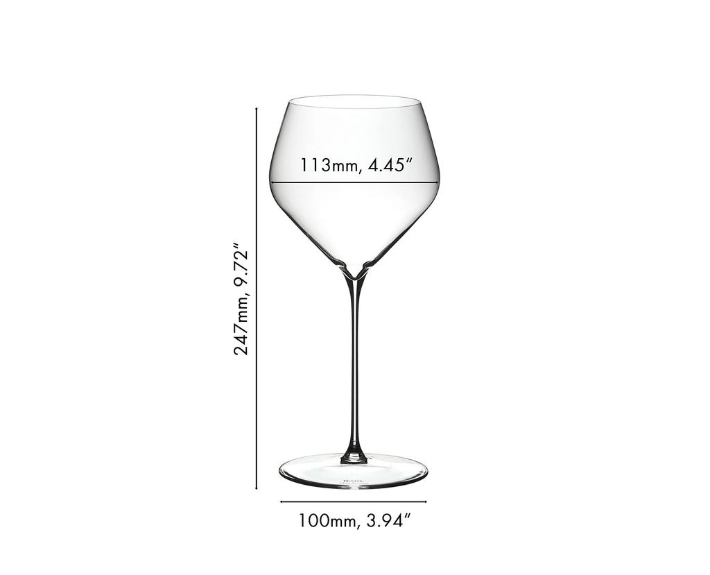 Authentic RIEDEL White Wine Glass Set (Pair) - Riedel Veloce Chardonnay, 690ml, 6330/97
