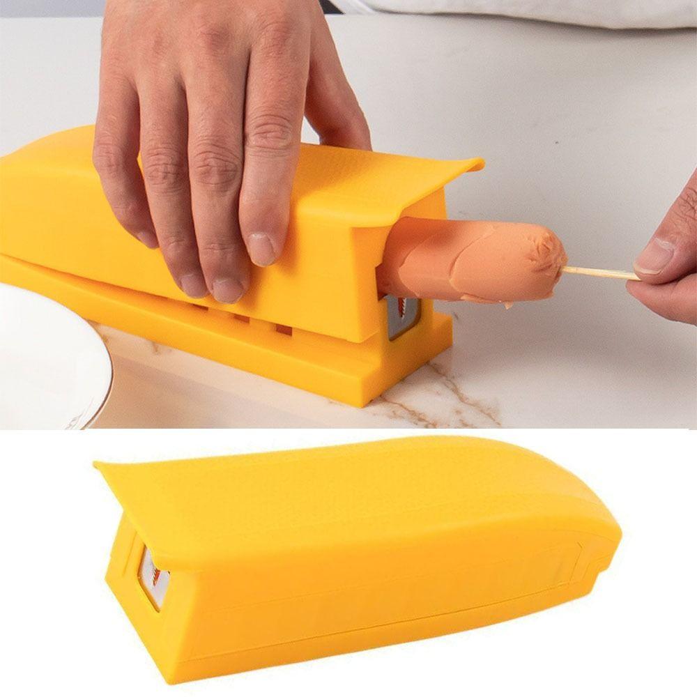 Stainless Steel Sausage Peeler DIY Ham Slicer Multifunctional Hot Dog Cutter Barbecue Tools