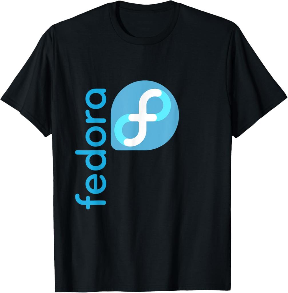 Linux Fedora TShirt White Tagline Logo Open Source Os Tee TShirt Unisex Summer Streetwear Tops Womens Clothing Ropa Hombre