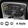 For Dodge Challenger Charger RT SXT Scat Pack Hellcat Demon Daytona 2015-20 Air Conditioning Volume Radio Button Knob Trim Ring