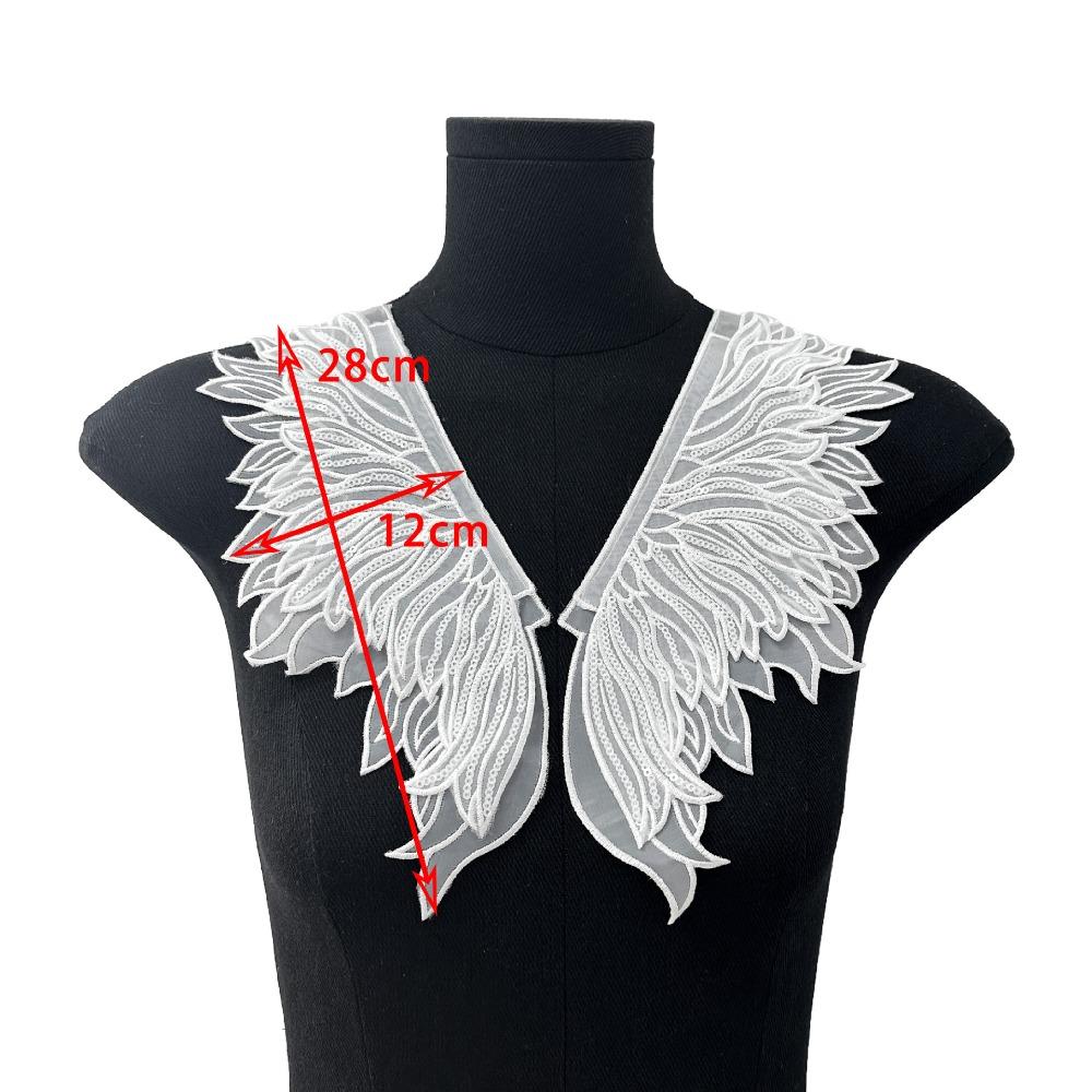 Двухслойный женский кружевной воротник, аксессуары для одежды, накидка, поддельные воротники, съемная рубашка