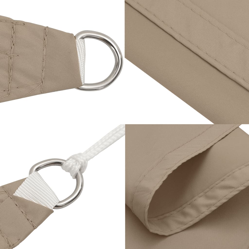 Vidaxl Żagiel Ogrodowy, Tkanina Oxford, Kwadratowy, 2,5X2,5 M, Taupe