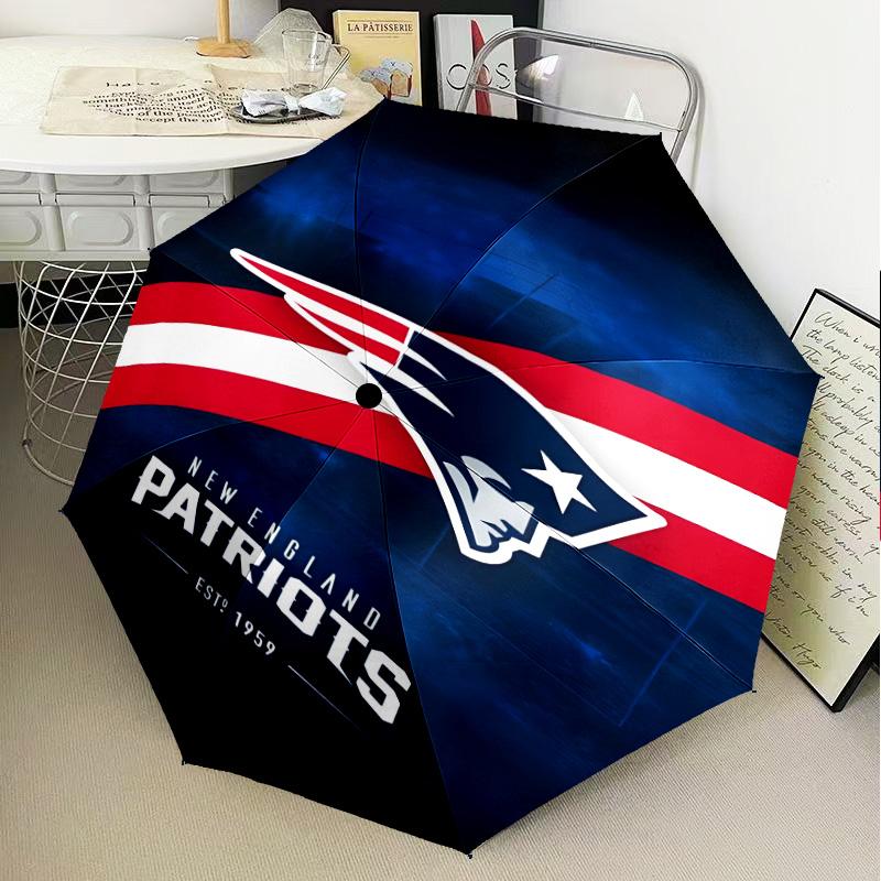 Patriots Team Spirit Umbrella Folding umbrella, automatic umbrella 8-Frame for Travel, camping Use Gift for Halloween Christmas