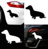 Симпатичная такса собака автомобиль Светоотражающий мотоцикл стикер автомобиля наклейки украшения