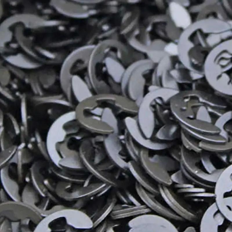 Комплект из 240 внешних стопорных колец E-Clip, 10 шт. Комплект внешних стопорных колец из марганцевой стали 0,06–0,39 дюйма