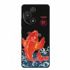 3D Embossed Case For TCL 60 SE NXTpaper 5G Phone Case Coque Flowers Black Silicone Soft Back Cover For TCL 60 NxtPaper 60R Case