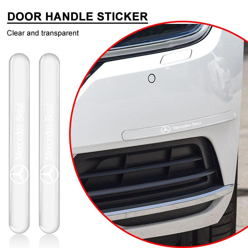 OLV5 4PC Transparent Car Door Handle Sticker Decoration Protector Film Stickers For Mercedes-Benz W213 W212 W220 W221 W222 W108