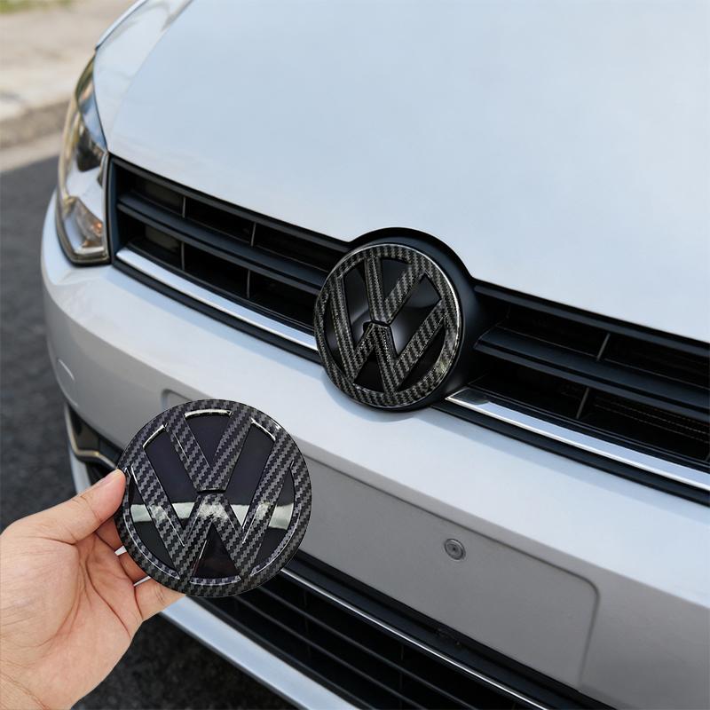 efg1 1Pcs VW Replacement Front Grill Badge Rear Trunk Lid Emblem Logo Decorative For Volkswagen Polo 6 6C 2014-2018 Auto Accessories