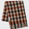 RECLOW BLOCK Tartan Check Muffler RED BROWN