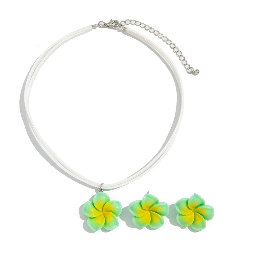 Bohemia Flower Necklaces Earrings Beach Necklaces Bohemia Style Jewelry Party