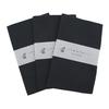 Iroha Colored Solid Tenugui Hand Set of Made In Ink No Fray 90 X 33 Cm Towels, 3, 100% Cotton, Japan, Black, Prevention,