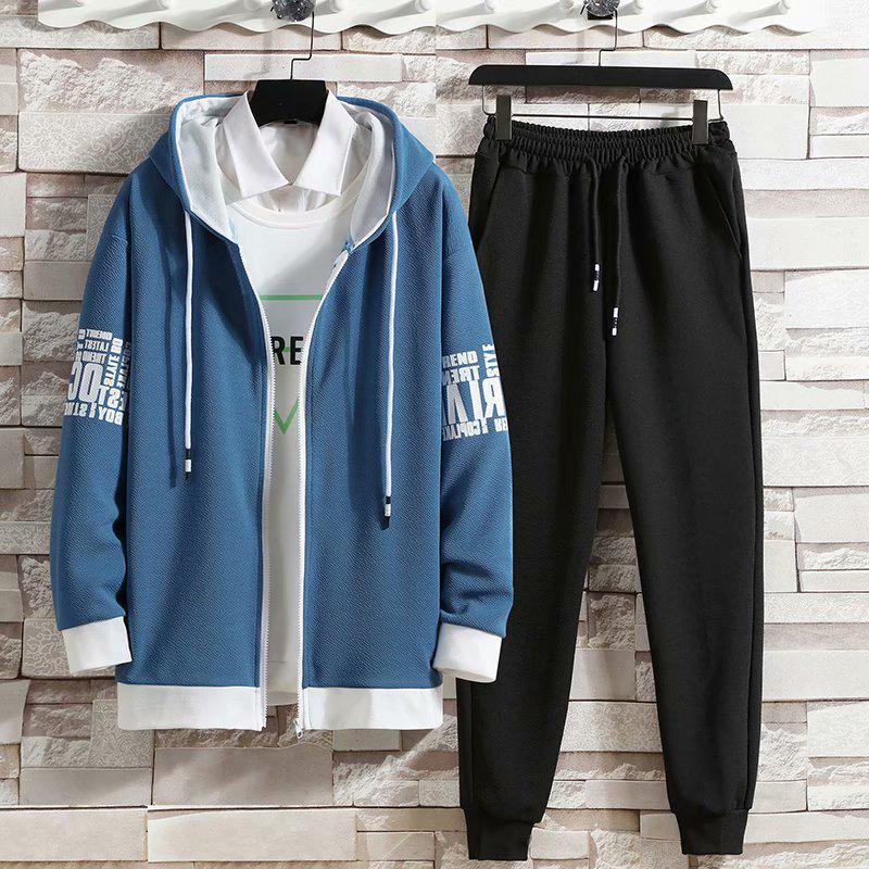 Men's Casual Sportswear Set: Autumn 2022 Long Sleeve Sweater & Pants