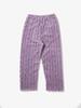 Cable-Pattern Pajama Bottoms Purple