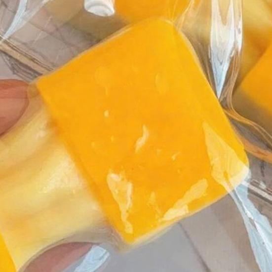 Желтый рисовый пирожок Игрушка-сквиш Снятие стресса и тревоги Растягивающийся рисовый пирожок Игрушка-антистресс Портативный имитация еды Декомпрессия