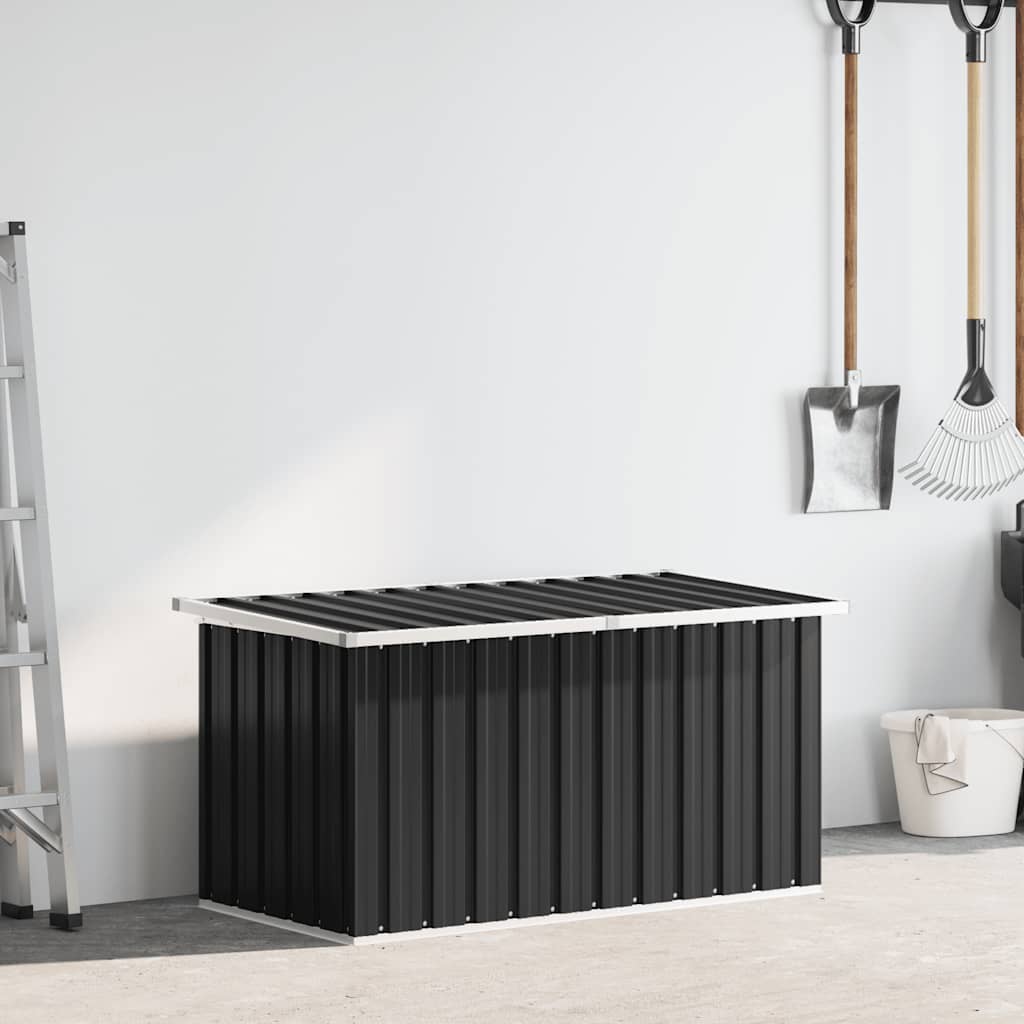 Garden Storage Box Anthracite Grey 129 x 67 x 65 cm