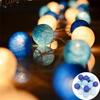LEDs String Lights Cotton Thread Balls Home Decoration Lamp for Party Wedding Color Light String Christmas Decorations