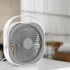 Маленький настольный вентилятор 6 дюймов тихий мини портативный USB перезаряжаемый настольный вентилятор для дома и офиса белый