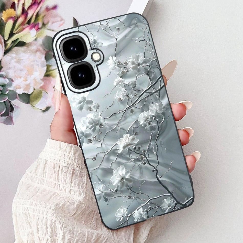 For Infinix Smart 10 2025 Elegant Floral Butterfly Phone Case For Infinix Smart10 Soft Silicone TPU Cases