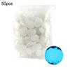 50Pcs Cobblestone Irregular Shape Eco-friendly Aquarium Decor Luminous Craft Glow Pebbles for Potting