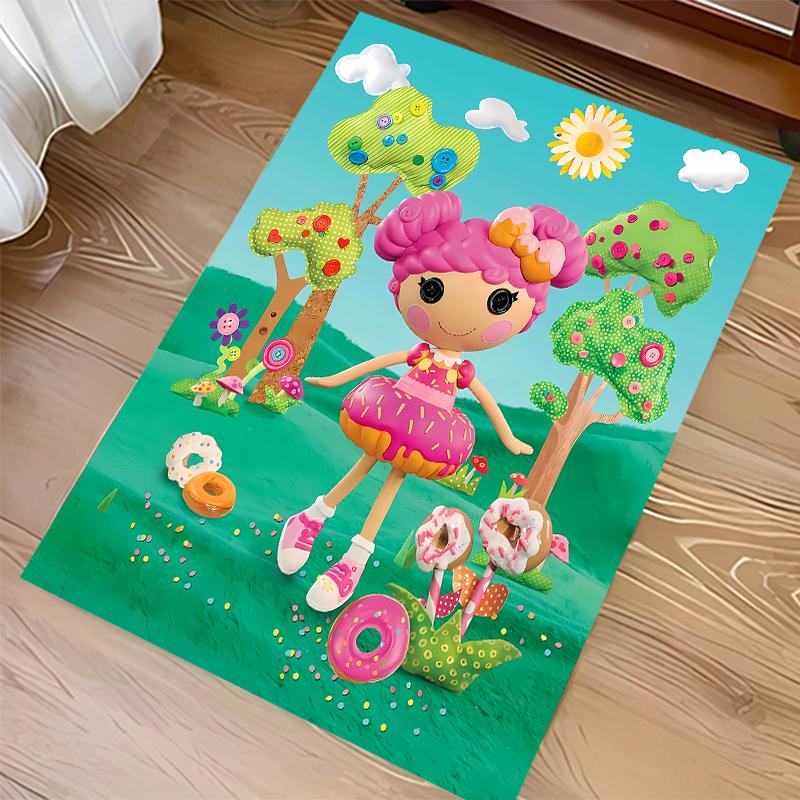1 шт. Ковер с принтом Lalaloopsy - Мягкий, Моющийся, Нескользящий Коврик для Помещений для Офисных Стульев, Гостиной, Домашнего Офиса, Декоративный Ковер