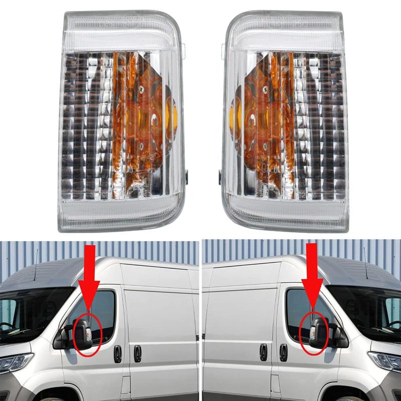 1 шт. Прозрачная линза указателя поворота на боковом зеркале 6325H0 6325H3 для Peugeot Boxer / Citroen Jumper / Fiat Ducato 2006-202