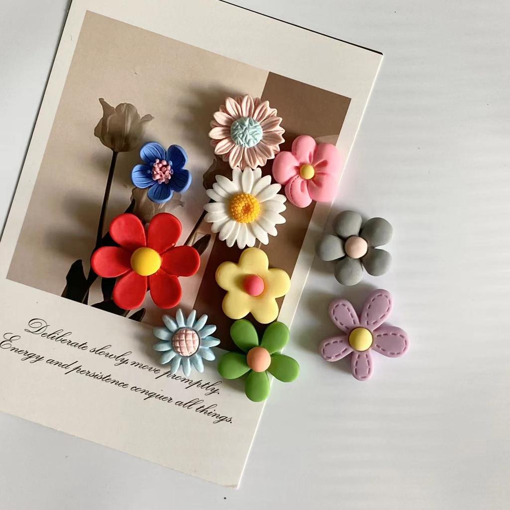 10 шт. разноцветный цветок холодильник Po сообщение фиксированный магнит украшение для дома