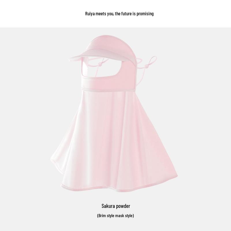 Ruiya Женская летняя солнцезащитная маска-бикини для лица с градиентным румянцем