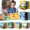QWZ New Montessori Baby Busy Book DIY Toddlers Cognition Fun Sticker Quiet Book Early Learning Education Toys For Kids Gifts