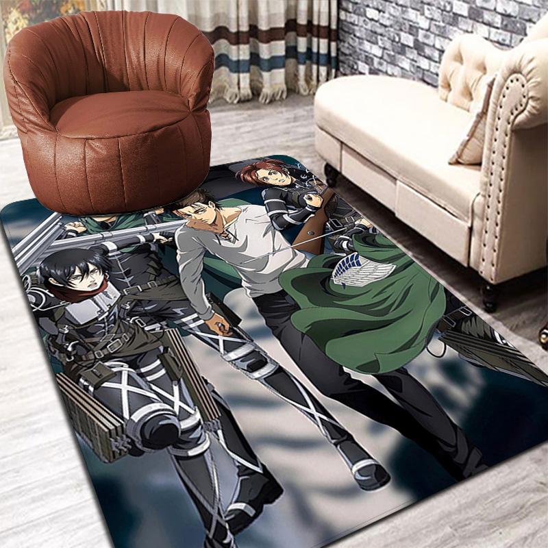 Attack on Titan Rug Floor Mat for Living Room or Bedroom Soft and Comfortable Carpet a Gift for Birthday and Holiday.NFF0928381
