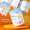 Blue Heart Rabbit Drawstring Cartoon Garbage Bags, 100-Pack, Thick and Cute for Household Kitchen Use