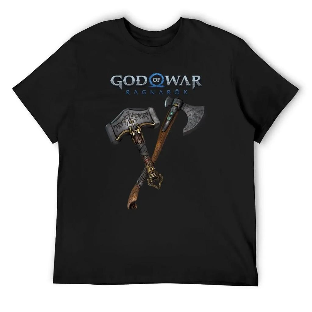 Hammer and Axe of Kratos T-Shirt blanks tops essential t shirt graphic t shirts designer t shirt men