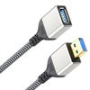 Легкий USB 3.0 удлинительный кабель 5 Гбит/с Передача данных Сверхбыстрая линия передачи данных Шнур-адаптер Папа-Мама