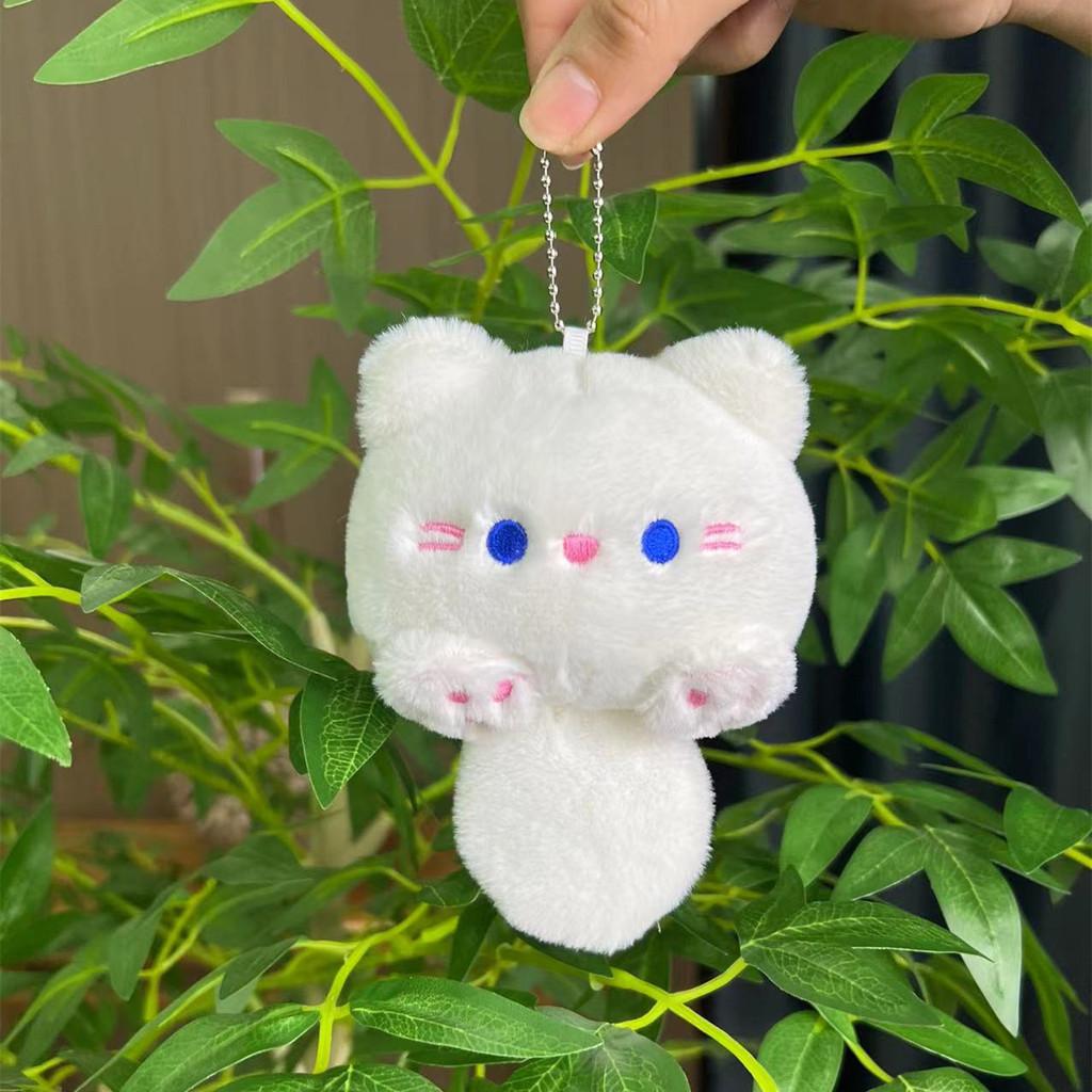 Cute Cat Super Plush Charm With Squeaky Noise Ideal For Bags And Accessories Key